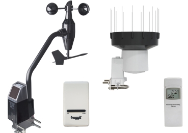 DP1500 PRO Wi-Fi Wetterserver USB-Dongle inkl. 1 x DP40/WH32F Außenbereich Thermo-Hygrometer Funksensor 1 x DP80PRO selbstentleerender Regenmess-Sensor 1 x DP300 solarunterstützer Aneometer mit UV-Licht-Sensor (neue Version 2025)